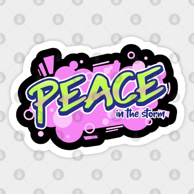 Peace in the Storm Sticker by Vitalware